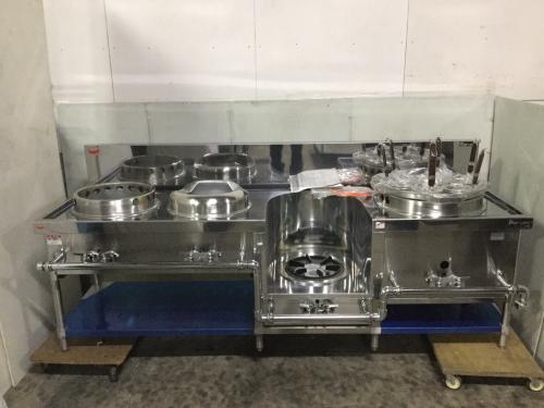 マルゼン 中華レンジ MRS-174B 4口 2012年製 LPガス│厨房家