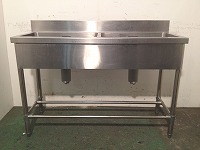 商品詳細 ﾏﾙｾﾞﾝ2槽ｼﾝｸ W1200×D450×H800(900)