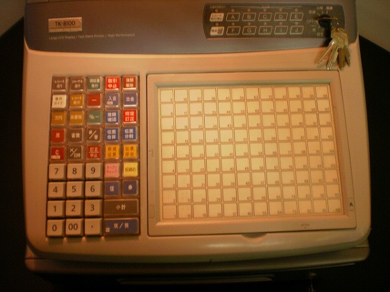 □カシオ レジスター TK-8100│厨房家